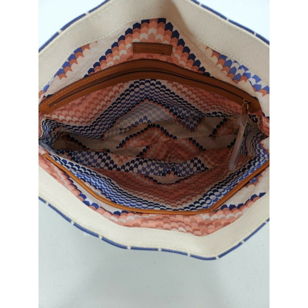 Stella & Dot Crosby Geo Tile Hobo Convertible Crossbody Bag Tote Purse - Picture 8 of 9